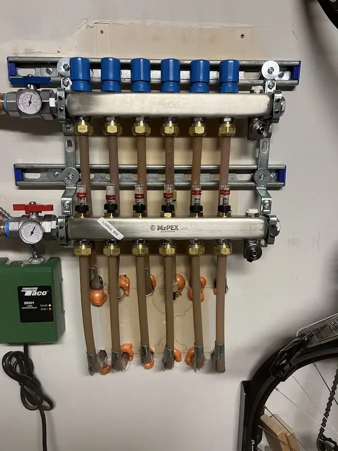 Plumber performing Leak Detection at a residential property in Manheim